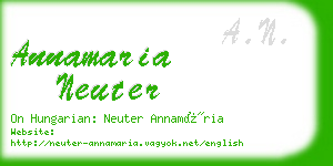 annamaria neuter business card